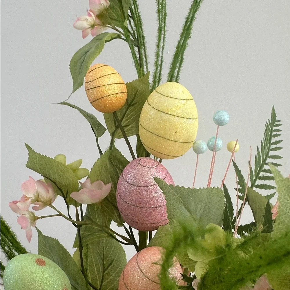 🌸NEW Easter Artificial Floral Arrangement with Yellow and Pink Accents.